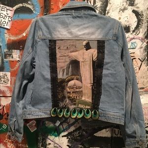 Rio jean jacket brand new one of a kind size M